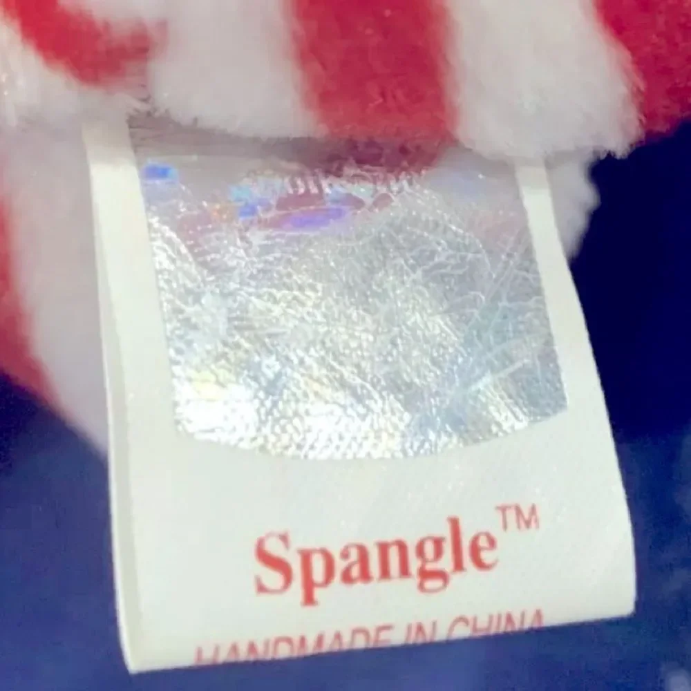 Rare Ty Beanie Babies Rare BLUE Face Spangle Bear